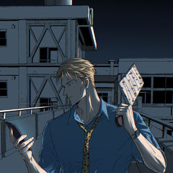 This is a pixiv picture whose title is 七海建人.