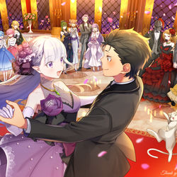 This is a pixiv picture whose title is リゼロ2期ありがとう.