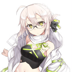 This is a pixiv picture whose title is 公開されている画像から察するにワンチャン履いてない可能性.