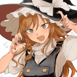 This is a pixiv picture whose title is がおー魔理沙.