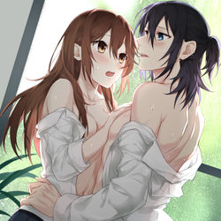 This is a pixiv picture whose title is 崛与宫村稿.