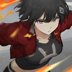 This is a pixiv picture whose title is Jet Fist.