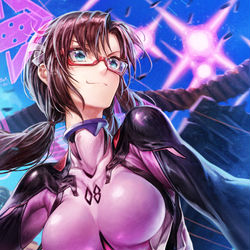 This is a pixiv picture whose title is 真希波さん.