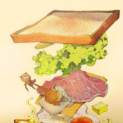 This is a pixiv picture whose title is 朝だよ起きろって！.