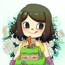 This is a pixiv picture whose title is あつ森1周年。.