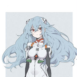 This is a pixiv picture whose title is 綾波レイ【ネタバレ注意】.