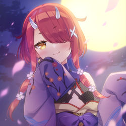 This is a pixiv picture whose title is 桜吹雪.