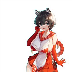 This is a pixiv picture whose title is 椿.