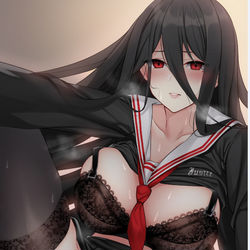 This is a pixiv picture whose title is 羽川ハスミ.