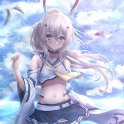 This is a pixiv picture whose title is 綾波改.