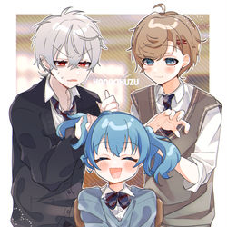 This is a pixiv picture whose title is 学パロKCK.