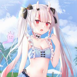 This is a pixiv picture whose title is 百鬼あやめ.