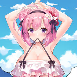 This is a pixiv picture whose title is 「世界の中心でチチを叫んだかんせん」.