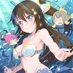 This is a pixiv picture whose title is 💧私は人魚姫…たとえこの声を失ってもあなたを想い続けます…💕.