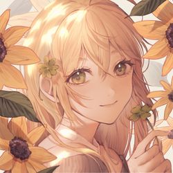 This is a pixiv picture whose title is 🍀.