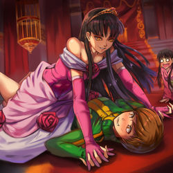 This is a pixiv picture whose title is 千枝と雪子姫.