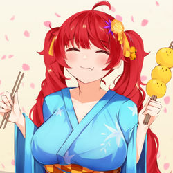 This is a pixiv picture whose title is ホノルルとお団子.