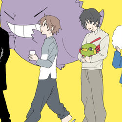 This is a pixiv picture whose title is ポケモン漫画①.