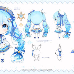 This is a pixiv picture whose title is 雪ミク2022デザイン案.