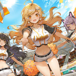 This is a pixiv picture whose title is Fighting!.