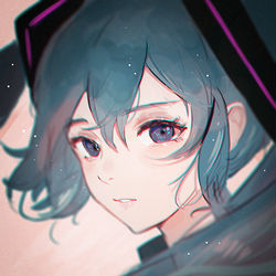 This is a pixiv picture whose title is 미쿠初音ミク 낙서.