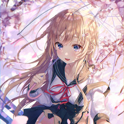 This is a pixiv picture whose title is 君に初めて会った春🌸.