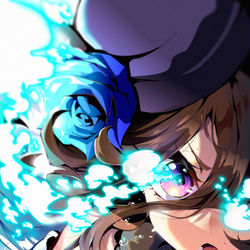 This is a pixiv picture whose title is 「…ヒーローだ。」.