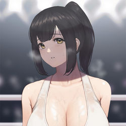 This is a pixiv picture whose title is ボクシング娘.