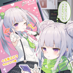 This is a pixiv picture whose title is 13歳になったので配信始めました.