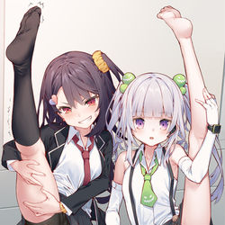 This is a pixiv picture whose title is I字バランスチャレンジ.