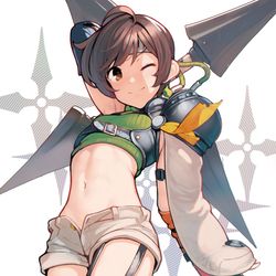 This is a pixiv picture whose title is ユフィ / Yuffie.