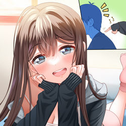 This is a pixiv picture whose title is 君の背中って大きいね.