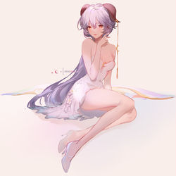 This is a pixiv picture whose title is 甘雨.