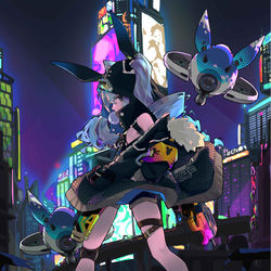 This is a pixiv picture whose title is 憨兔.