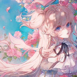This is a pixiv picture whose title is ❀.