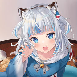This is a pixiv picture whose title is Tiger Shark Gura.