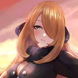 This is a pixiv picture whose title is Cynthia / シロナ.