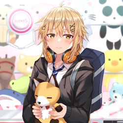This is a pixiv picture whose title is 「くれるの？……ありがと、大切にするよ」.