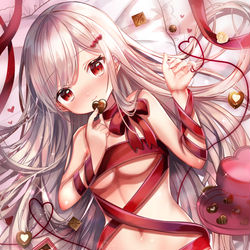 This is a pixiv picture whose title is チョコだけでいいの…？💓.