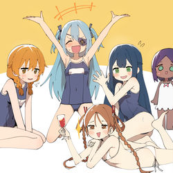 This is a pixiv picture whose title is 애기들.