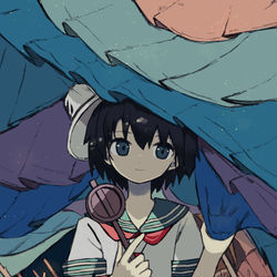 This is a pixiv picture whose title is 幕.