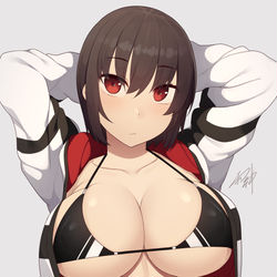 This is a pixiv picture whose title is 揉むかい？.