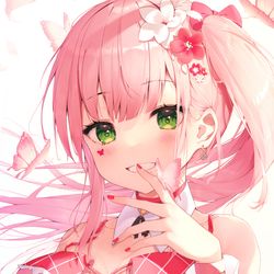 This is a pixiv picture whose title is ピンク.