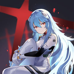 This is a pixiv picture whose title is ロング綾波.