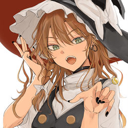 This is a pixiv picture whose title is 食べかけチュッパチャップス食うか？魔理沙.