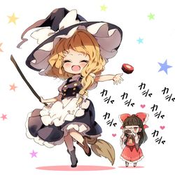This is a pixiv picture whose title is 虹魔理沙ちゃん.