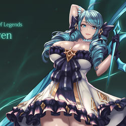 This is a pixiv picture whose title is league of legends :  Gwen.