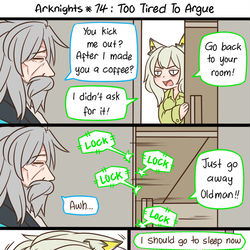 This is a pixiv picture whose title is Arknights #74.