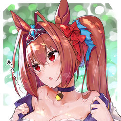 This is a pixiv picture whose title is 暑いダイワスカーレット.