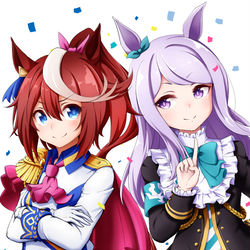 This is a pixiv picture whose title is テイオーとマックイーン.